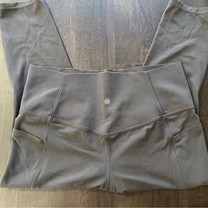 Athleta Salutation Sash Charcoal/Brown 7/8 Legging